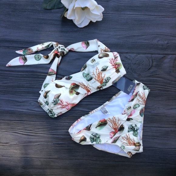 Athena Other - ATHENA bikini sea print cream multi color small